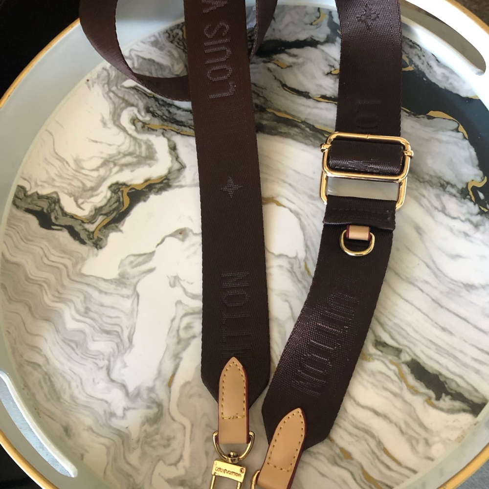 Designer mini pouchette strap